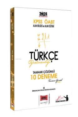 Yargı Yayınları 2024 ÖABT Türkçe Öğretmenliği Tamamı Çözümlü 10 Deneme Sınavı
