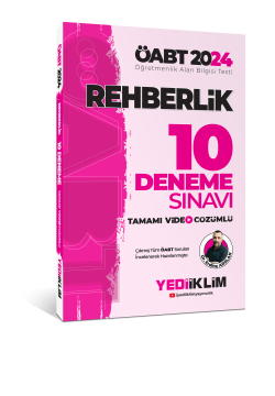 Yediiklim Yayınları 2024 ÖABT Rehberlik Tamamı Video Çözümlü 10 Deneme Sınavı