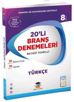Zeka Küpü Yayınları 8. Sınıf LGS Türkçe 20 li Branş Denemeleri Zeka Kü