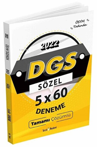 2022 DGS Sözel 5x60 Deneme Tamamı Çözümlü - Kolektif | Yeni ve İkinci 
