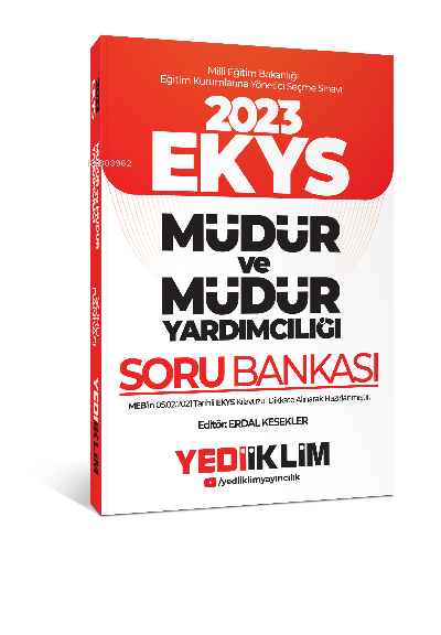 2023 MEB EKYS Müdür ve Müdür Yardımcılığı Soru Bankası - Erdal Kesekle