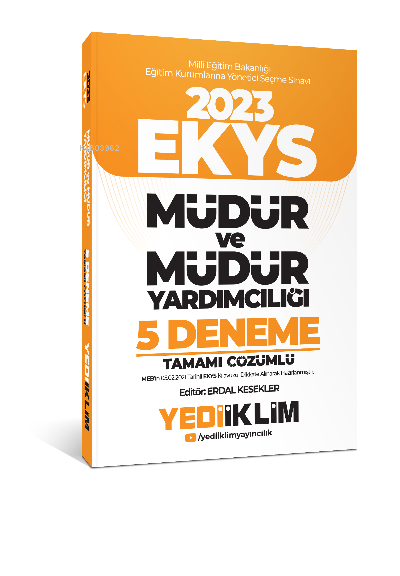 2023 MEB EKYS Müdür ve Müdür Yardımcılığı Tamamı Çözümlü 5 Deneme - Er