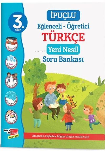 3. Sınıf İpuçlu Eğlenceli - Öğetici Türkçe Yeni Nesil Soru Bankası - K