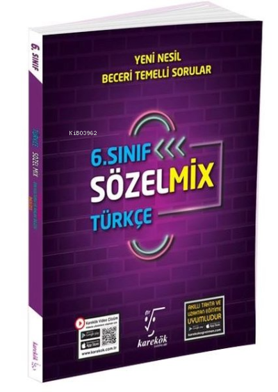 6.Sınıf Türkçe Sözel Mix Soru Bankası - Kolektif | Yeni ve İkinci El U