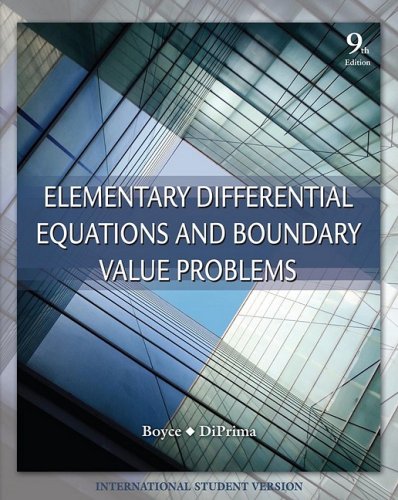 ELEMENTARY DIFFERENTIAL EQUATIONS AND BOUNDARY VALUE PROBLEMS - Willia