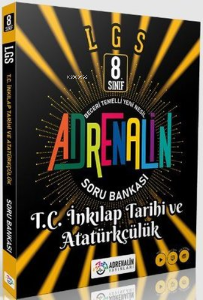 Adrenalin Yayınları 8.Sınıf İnkılap Tarihi Soru B. - Kolektif | Yeni v