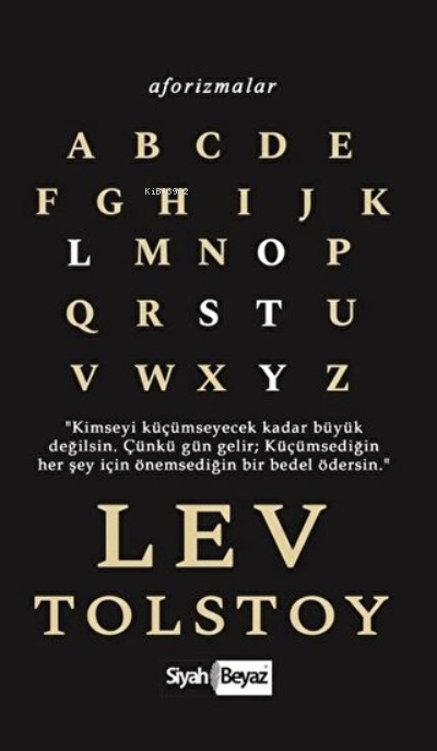 Aforizmalar - Lev Tolstoy - Lev Tolstoy | Yeni ve İkinci El Ucuz Kitab