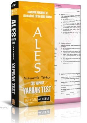 ALES Çek Kopar Yaprak Test Matematik - Türkçe - Kolektif | Yeni ve İki