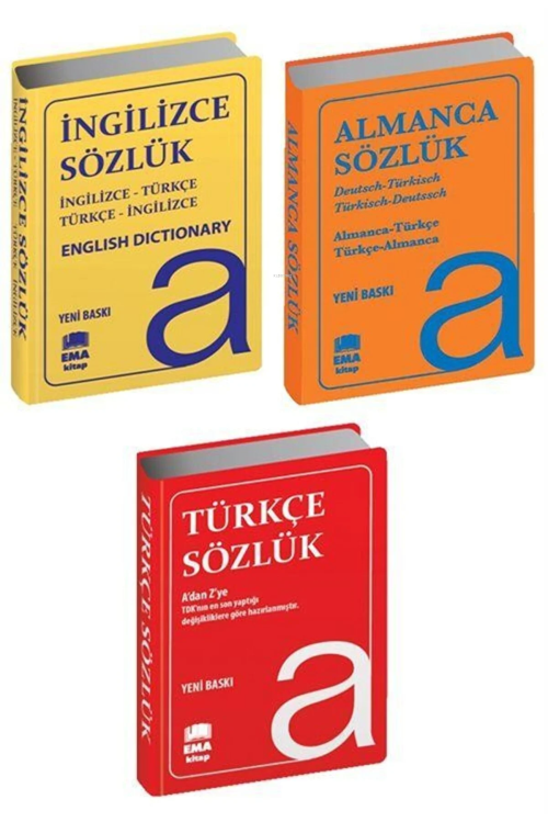 Almanca Ingilizce Türkçe Sözlükler (3 Kitap Set Biala Kapak) - Kolekti