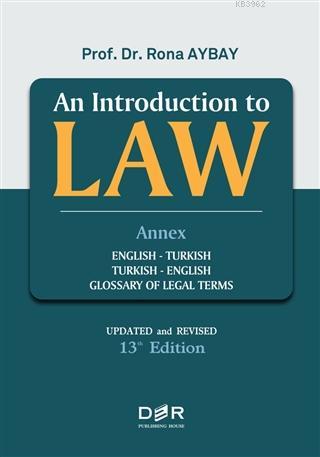 An Introduction To Law - Rona Aybay | Yeni ve İkinci El Ucuz Kitabın A