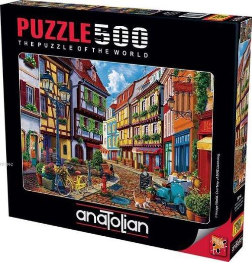 Anatolian-Puzzle 500 Arnavut Kaldırımı Cobblestone Alley - Kolektif | 