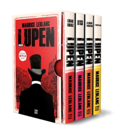 Arsen Lüpen-kutulu Kırmızı Set (4 Kitap Takım) - Maurice Leblanc | Yen
