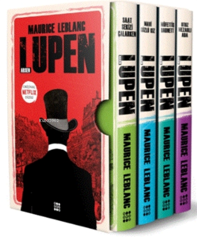Arsen Lüpen-kutulu Siyah Set (4 Kitap Takım) - Maurice Leblanc | Yeni 