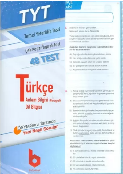 2020 TYT Türkçe Çek - Kopar Yaprak Test - Kolektif | Yeni ve İkinci El