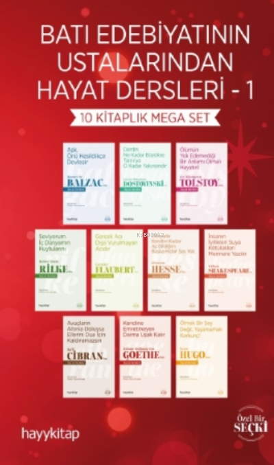 Batı Edebiyatının Ustalarından Hayat Dersleri 1 - 10 Kitaplık Mega Set