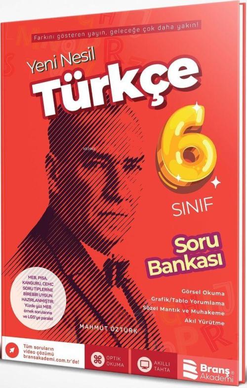 Branş Akademi Yayınları 6. Sınıf Türkçe Yeni Nesil Soru Bankası Branş 