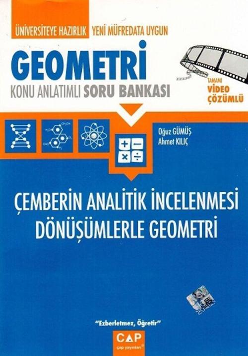 Çap Yayınları Üniversiteye Hazırlık Geometri Çemberin Analitik İncelen