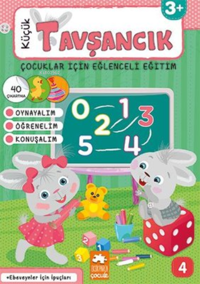 Çocuklar İçin Eğlenceli Eğitim 4 - Küçük Tavşancık 3+ - Kolektif | Yen