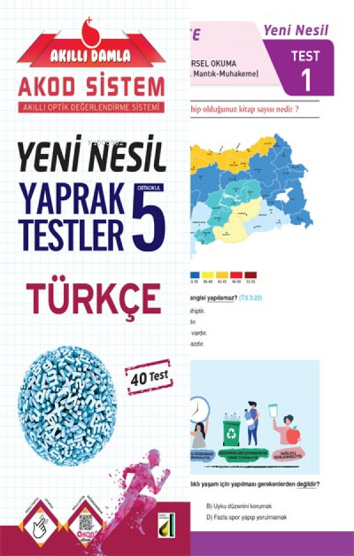 Damla Eğitim Yeni Nesil Türkçe Yaprak Testler - 5 - Kolektif | Yeni ve