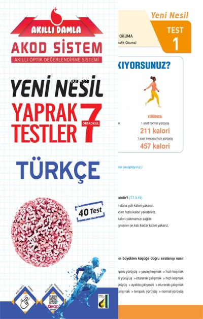 Damla Eğitim Yeni Nesil Türkçe Yaprak Testler - 7 - Kolektif | Yeni ve