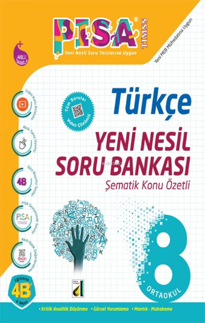 Damla Pisa Yeni Nesil Türkçe Soru Bankası-8. Sınıf - Mehmet Cesur | Ye