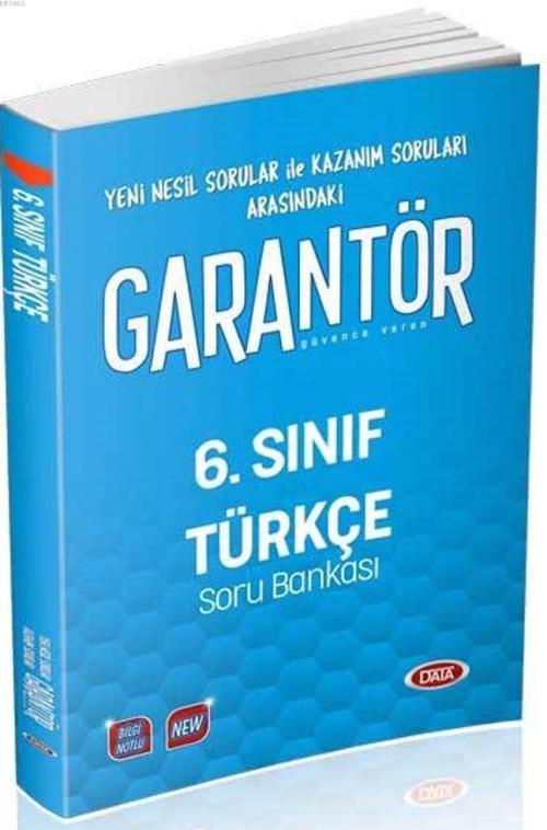 Data Yayınları 6. Sınıf Türkçe Garantör Soru Bankası Data - | Yeni ve 