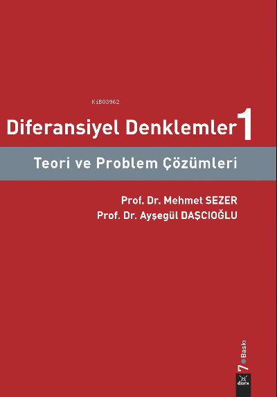 Diferansiyel Denklemler 1 - Mehmet Sezer | Yeni ve İkinci El Ucuz Kita