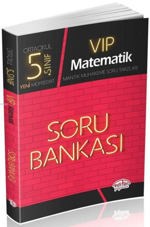 Editör Yayınları 5. Sınıf VIP Matematik Soru Bankası Editör - | Yeni v