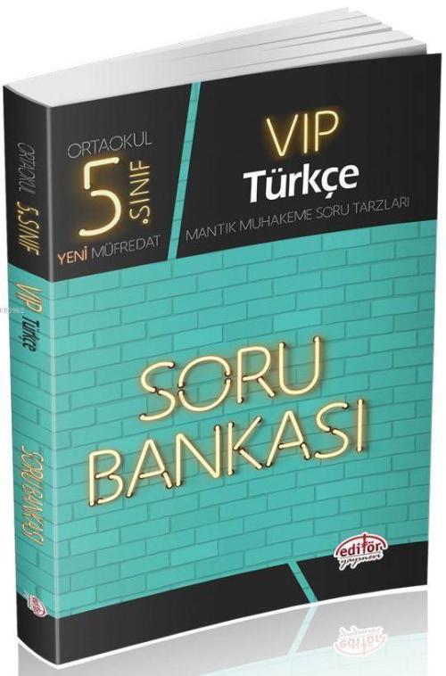 Editör Yayınları 5. Sınıf VIP Türkçe Soru Bankası Editör - | Yeni ve İ