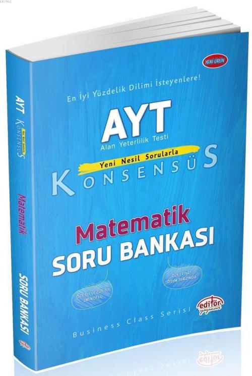 Editör Yayınları AYT Matematik Konsensüs Soru Bankası Editör - | Yeni 