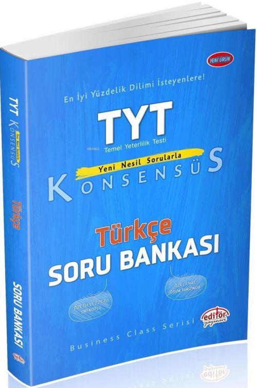 Editör Yayınları TYT Türkçe Konsensüs Soru Bankası Editör - | Yeni ve 