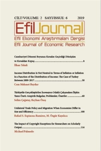 Efil Ekonomi Araştırmaları Dergisi Cilt: 2 Sayı: 6 - Kolektif | Yeni v