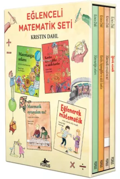 Eğlenceli Matematik Kutulu Özel Set (4 Kitap) - Kristin Dahl | Yeni ve