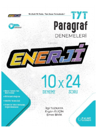 Enerji TYT Paragraf 10 Deneme Sınavı - İlgi Tuzkaya | Yeni ve İkinci E