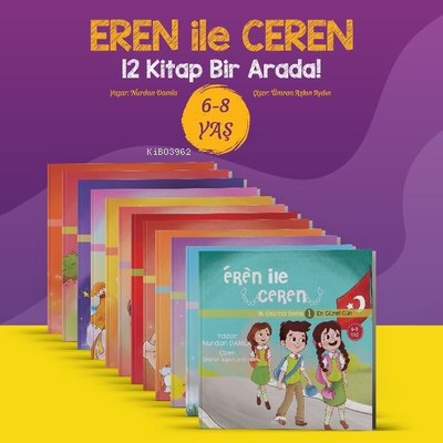Eren İle Ceren İlk Okuma Serisi (12 Kitap Takım) - Nurdan Damla | Yeni