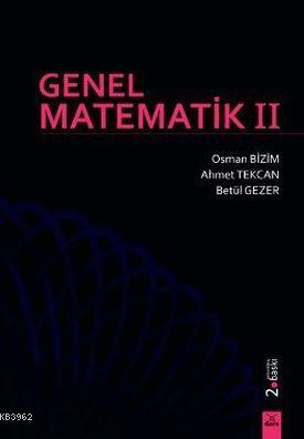 Genel Matematik 2 - Osman Bizim | Yeni ve İkinci El Ucuz Kitabın Adres