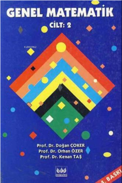 Genel Matematik-2 - Doğan Çoker | Yeni ve İkinci El Ucuz Kitabın Adres