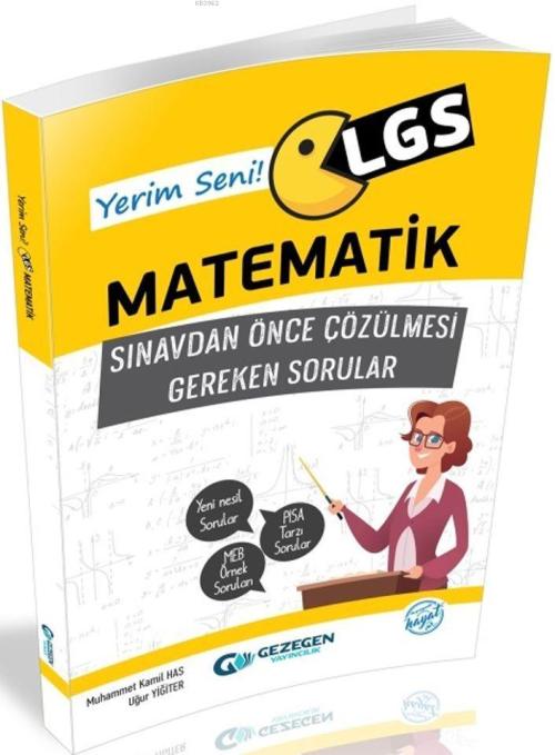 Gezegen Yayınları 8. Sınıf LGS Matematik Sınavdan Önce Çözülmesi Gerek