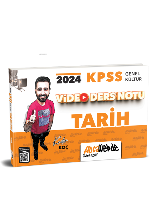 HocaWebde Yayınları 2024 KPSS Genel Kültür Tarih Video Ders Notu - Kad