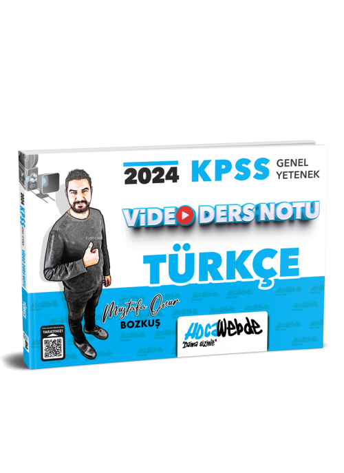 HocaWebde Yayınları 2024 KPSS Genel Yetenek Türkçe Video Ders Notu - M
