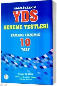 İngilizce YDS Tamamı Çözümlü 10 Deneme Testi - Serdar Yıldırım | Yeni 