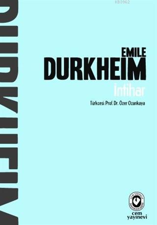 İntihar - Emile Durkheim | Yeni ve İkinci El Ucuz Kitabın Adresi