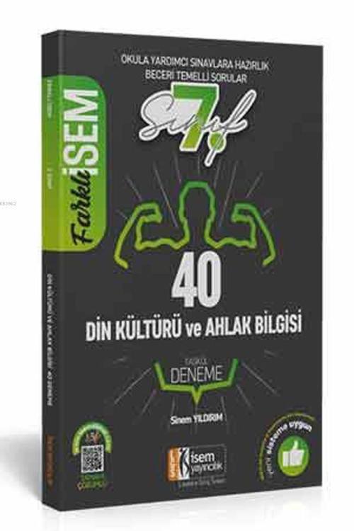 İsem Yayınları 7. Sınıf Din Kültürü ve Ahlak Bilgisi 40 Deneme İsem - 