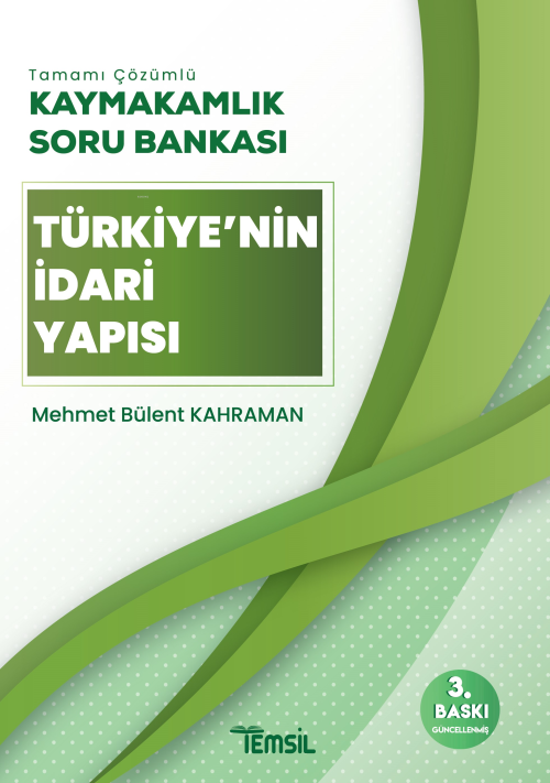 Türkiye'nin İdari Yapısı Kaymakamlık Soru Bankası Tamamı Çözümlü - Me