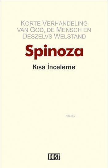 Kısa İnceleme - Benedictus de Spinoza | Yeni ve İkinci El Ucuz Kitabın
