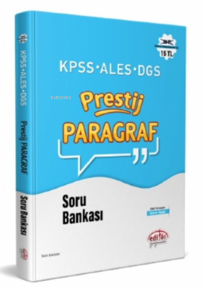 KPSS - ALES - DGS PRESTİJ Paragraf Soru Bankası - Jule Aslan | Yeni ve