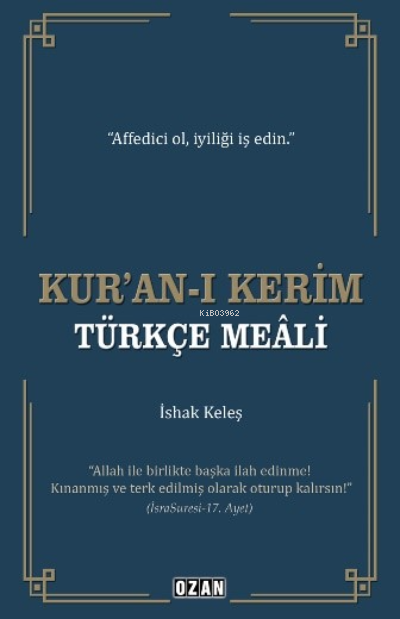 Kur'an-ı Kerim Türkçe Meali - İshak Keleş | Yeni ve İkinci El Ucuz Kit