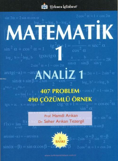 Matematik - 1 / Analiz - 1 - Hamdi Arıkan | Yeni ve İkinci El Ucuz Kit