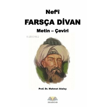 Nef'i Farsça Divan Metin - Çeviri - Mehmet Atalay | Yeni ve İkinci El 