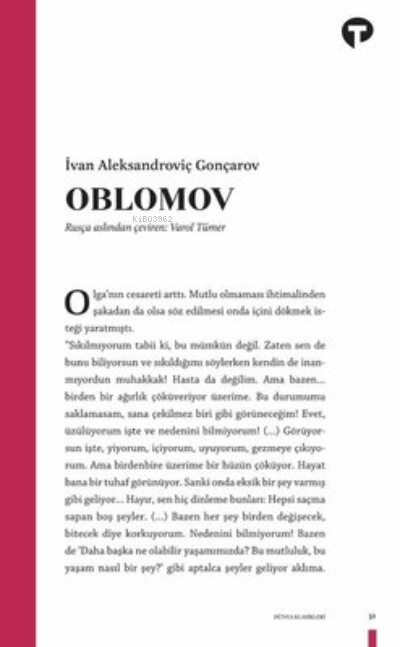 Oblomov - İvan Aleksandroviç Gonçarov | Yeni ve İkinci El Ucuz Kitabın
